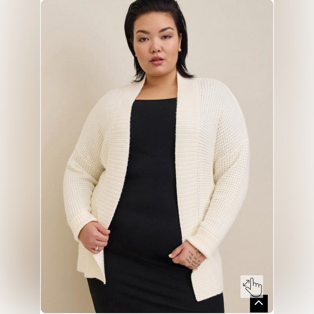 New Torrid waffle cardigan sweater sz 3